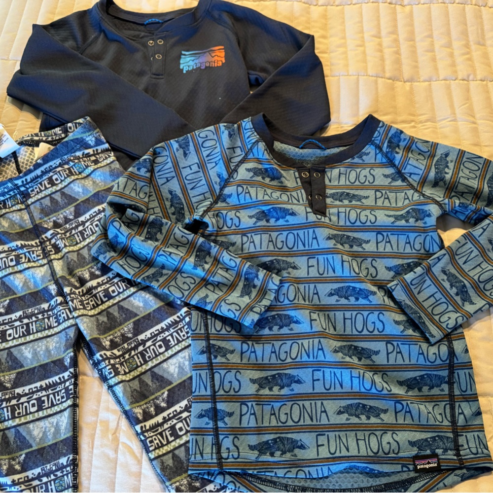 Patagonia Capilene Base Layer 5T - Blue and Black